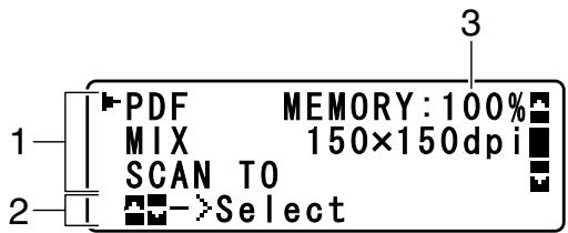 EPSON ACULASER CX16DNF - Ecran principal (Mode Numérisation) (AcuLaser CX16NF uniquement) - 1