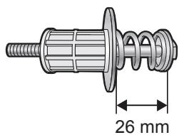 PANASONIC NA140VG4WFR - Serrer chaque boulon de façon à ce que la longueur du ressortatteigne 26 mm. - 2