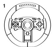 JOYTECH NITRO TRI-FORCE 3IN1 RACING WHEEL - Förpackningens Innehäll - 1