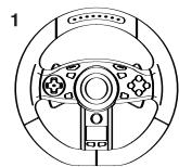 JOYTECH NITRO TRI-FORCE 3IN1 RACING WHEEL - Conteno della confezione - 1