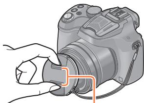 PANASONIC FZ72 - Fixez le capuchon d'objectif. - 1
