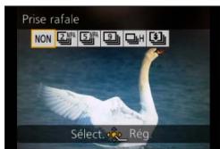PANASONIC FZ72 - Appuyez sur ▲▼◁▷ pour sélectionner la vitesse de rafale et appuyez sur [MENU/SET] (→84) - 1