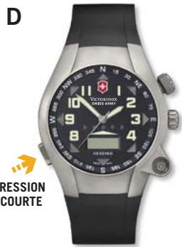 VICTORINOX SWISS ARMY ST 5000 - RÉGLER LE TEMPS DE RÉACTION DE L'AFFICHAGE (À PARTIR DU MODE DE CALIBRATION DE LA BOUSSOLE) - 15