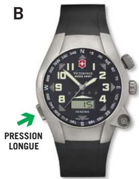 VICTORINOX SWISS ARMY ST 5000 - RÉGLER LE TEMPS DE RÉACTION DE L'AFFICHAGE (À PARTIR DU MODE DE CALIBRATION DE LA BOUSSOLE) - 1