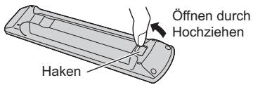 PANASONIC TX-55AS650E - Einlagen/Entfern der Batterien - 1