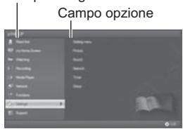 PANASONIC TX-55AS650E - Selezionare la categoria e l'opzione - 1