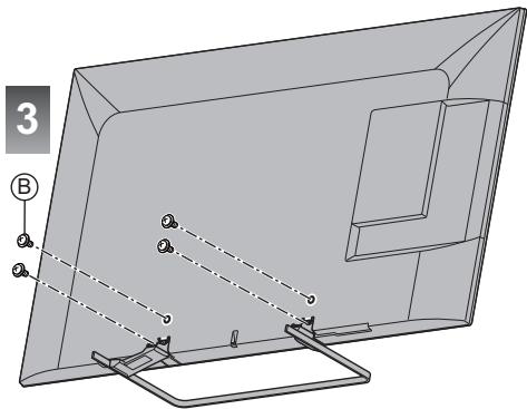 PANASONIC TX-55AS650E - Monter / retirer le piédestal - 7