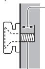 PANASONIC TX-55AS650E - Lors de l'utilisation de l'applique du support mural - 1