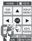 PANASONIC DMPBDT500 - A KEYS képernyő használata - 2