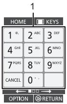 PANASONIC DMPBDT500 - Att använda KEYS-skärmen - 3