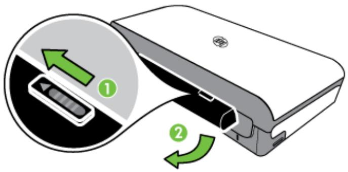 HP OJ 150 AIO PORTABLE - Pour refirer la batterie - 1
