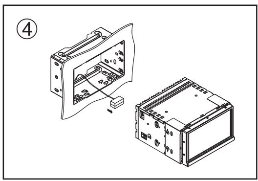 AUDIOVOX VME 9325 BTA - ISO DIN Installation - 3