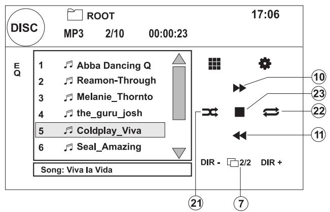 AUDIOVOX VME 9325 BTA - MP3, DivX und USB-Benutzeroberfläche - 2