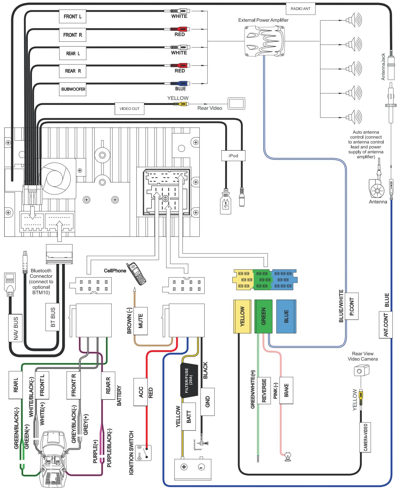 AUDIOVOX VME 9325 BTA - Schaltschema - 1
