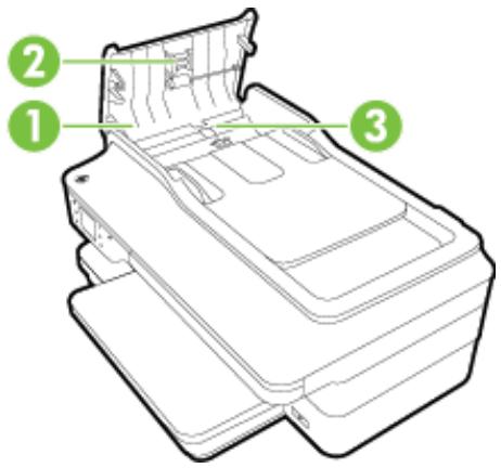 HP OFFICEJET 7612 WF - So reinigen Sie die Walzen oder den Trennblock: - 1