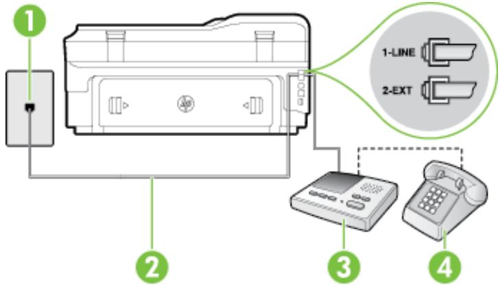 HP OFFICEJET 7612 WF - Abbildung C-11 Rückansicht des Druckers - 1