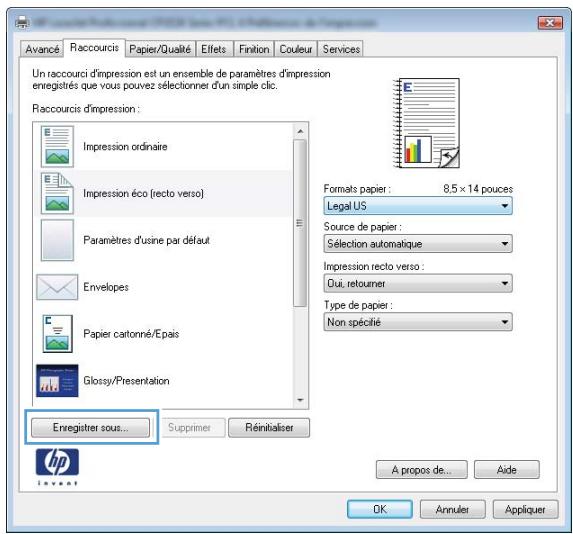 HP COLOR LASERJET PRO 100 MFP M175NW - Creation des raccourcis d'impression - 6