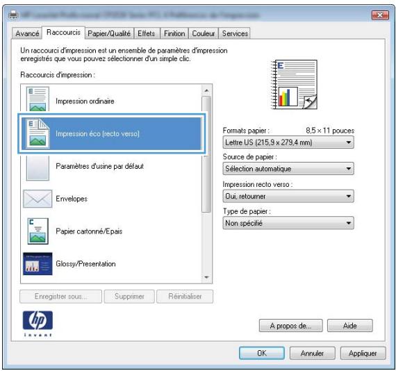 HP COLOR LASERJET PRO 100 MFP M175NW - Creation des raccourcis d'impression - 4