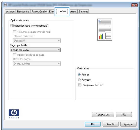 HP COLOR LASERJET PRO 100 MFP M175NW - Selectionner l'orientation de la page avec Windows - 3