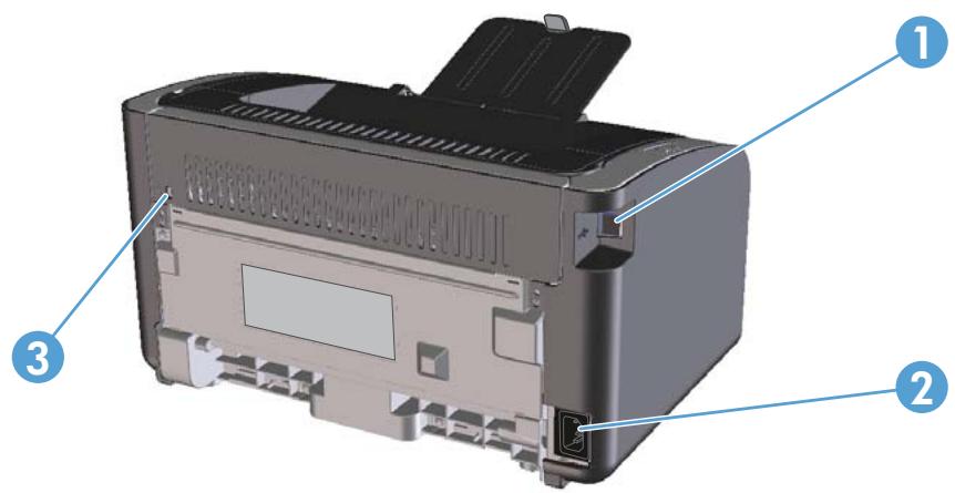 HP LASERJET P1102 - Vue arrière - 1