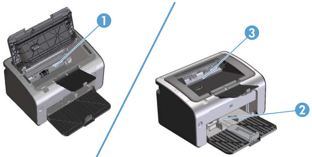 HP LASERJET P1102 - Emplacements des boulons - 1