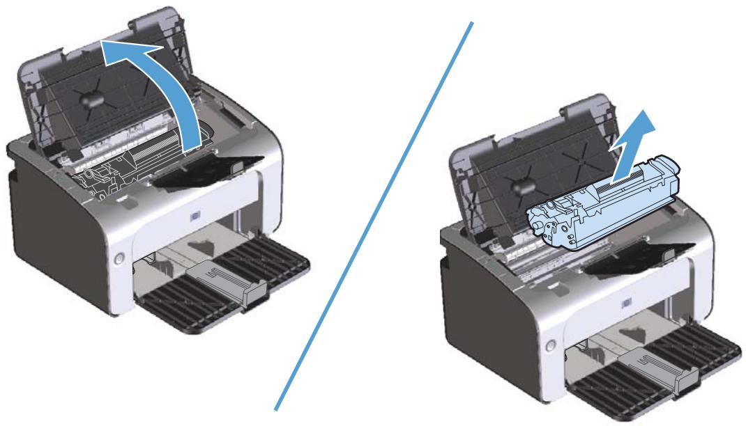 HP LASERJET P1102 - Remplacement de la cartouche d'impression - 1