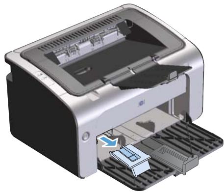 HP LASERJET P1102 - Régler le bac pour un support court (modèles de base uniquement) - 1