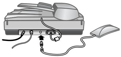 HP SCANJET 5590 - Pour connecter le cable de l'adaptateur au port correspondant du scanner - 1