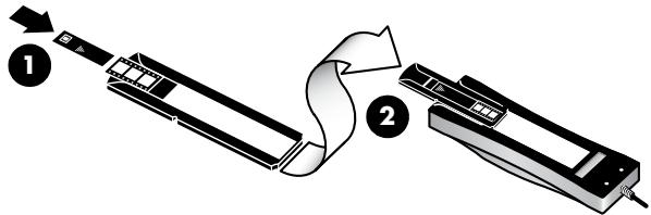 HP SCANJET 5590 - Pour charger des négatifs dans la source lumineuse de l'adaptateur - 1