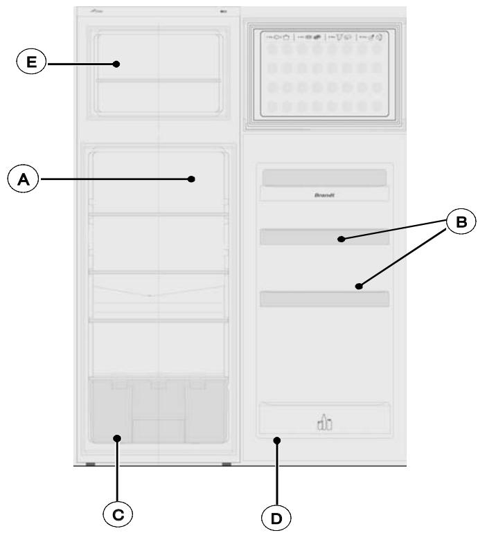 BRANDT BFD462BW - Description de votre appareil (selon modulo) - 1