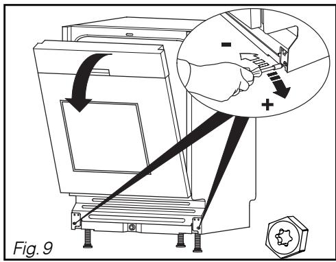 BRANDT VH 900 BE1 - Equilibrage de la porte (DROITE et GAUCHE) - 3