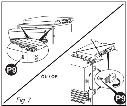 BRANDT VH 900 BE1 - Equilibrage de la porte (DROITE et GAUCHE) - 1