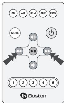BOSTON ACOUSTICS DUO - Using the Remote Control - 2