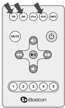 BOSTON ACOUSTICS DUO - Usando los controlles del panel delantero - 2
