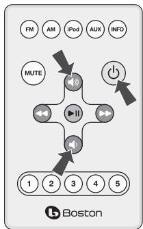 BOSTON ACOUSTICS DUO - Réglage du volume - 2