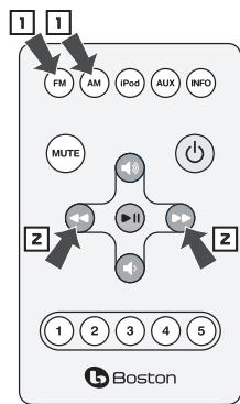 BOSTON ACOUSTICS DUO - Usando el control remoto - 2