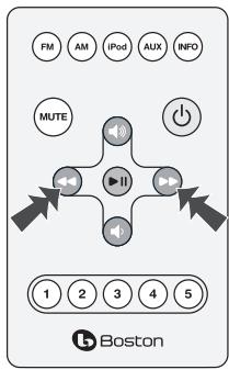 BOSTON ACOUSTICS DUO - Utilizzando il telecomando - 2