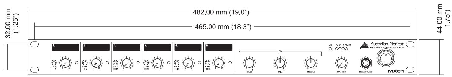 AUSTRALIAN MONITOR MX61 - RÉGLEZ LES NIVEAUX - 1