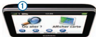 GARMIN NUVI 2545 LM - Utilisation du bouton Marche/Arrêt - 1