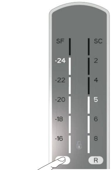 BRANDT BFD561YNW - Réglages de la température du congélateur - 2