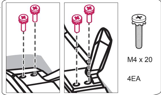 LG 47LA660S - Attaching the stand - 8