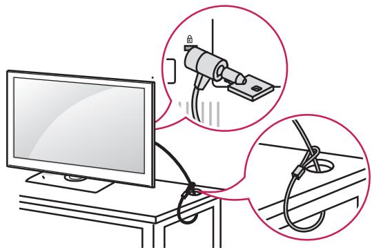LG 47LA660S - Pritrjevanje televizorja na mizo - 3