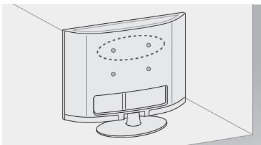 LG 47LA660S - Securing the TV to a wall - 1