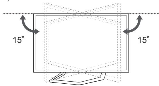 LG 47LA660S - Ajustement de l'angle de la TV afin de couvrir le meilleur angle de vue - 1
