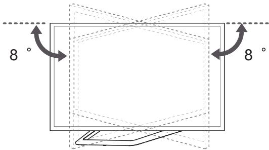 LG 47LA660S - Einstellen des Fernsehgerätes für einen optimalen Blickwinkel - 3