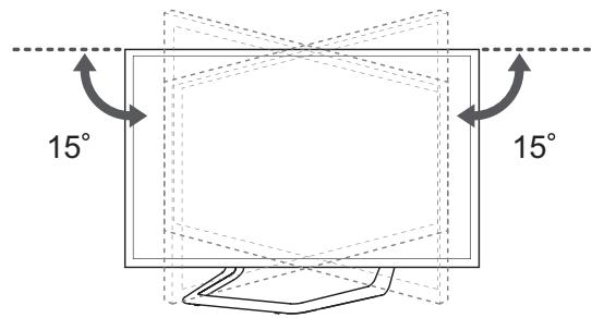 LG 47LA660S - Einstellen des Fernsehgerätes für einen optimalen Blickwinkel - 1