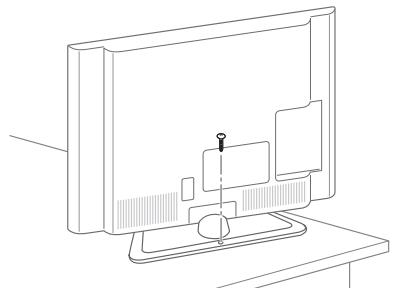 LG 47LA660S - Fixar a TV numa mesa - 1