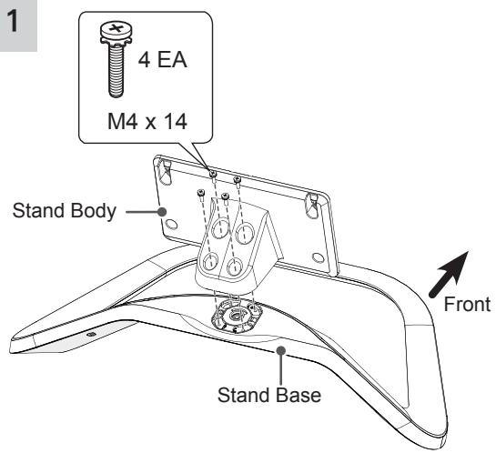 LG 47LA660S - Attaching the stand - 1