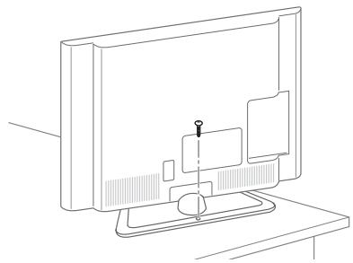 LG 47LA660S - Securing the TV to a table - 1