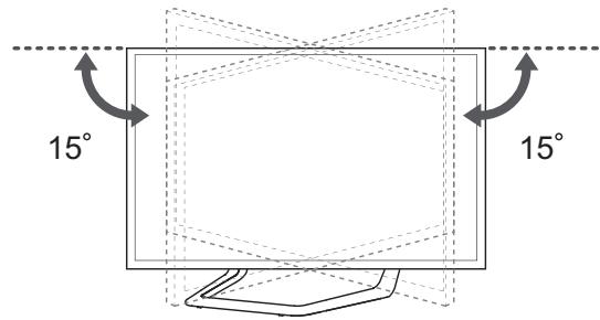 LG 47LA660S - Ajuste del ángulo de la TV según la perspectiva - 1